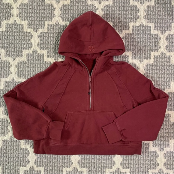 lululemon athletica Tops - Lululemon Scuba Oversized 1/2 Zip Hoodie - Savannah